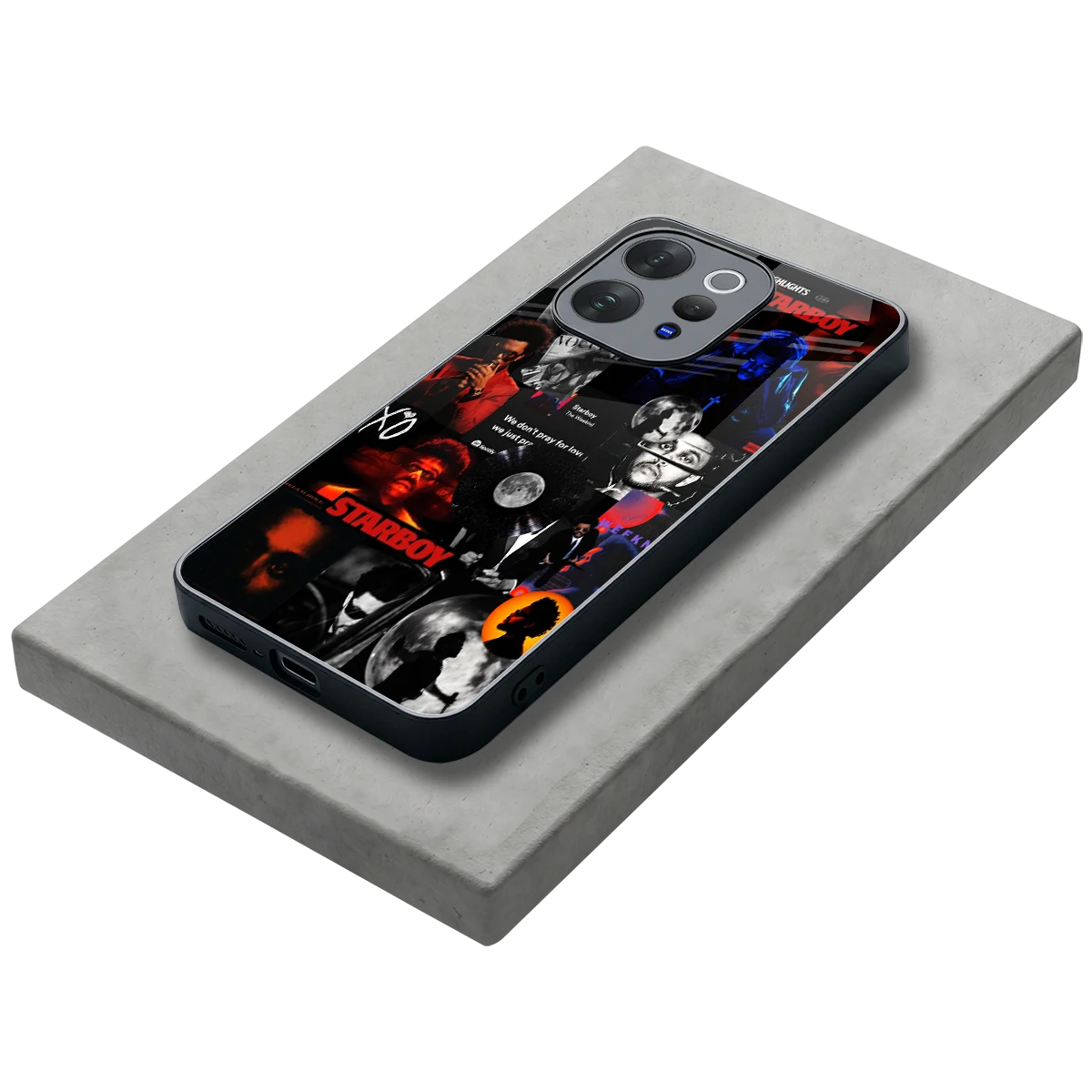 After Hours stylish phone case for vivo v70 | glossy glass and slim fit
