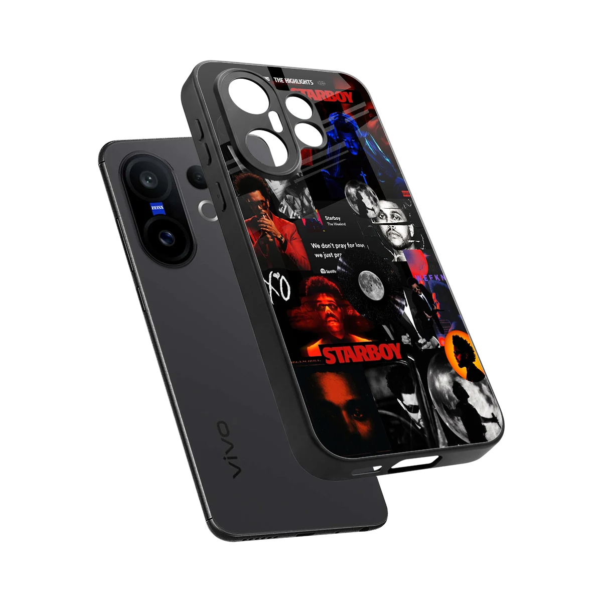 After Hours sleek vivo x200 fe cover with tempered glass back and TPU edges