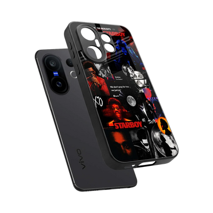 After Hours sleek vivo x200 fe cover with tempered glass back and TPU edges