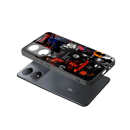 After Hours sleek Vivo-y100 cover with tempered glass back and TPU edges