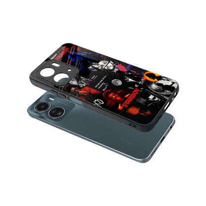 After Hours sleek vivo y16 cover with tempered glass back and TPU edges