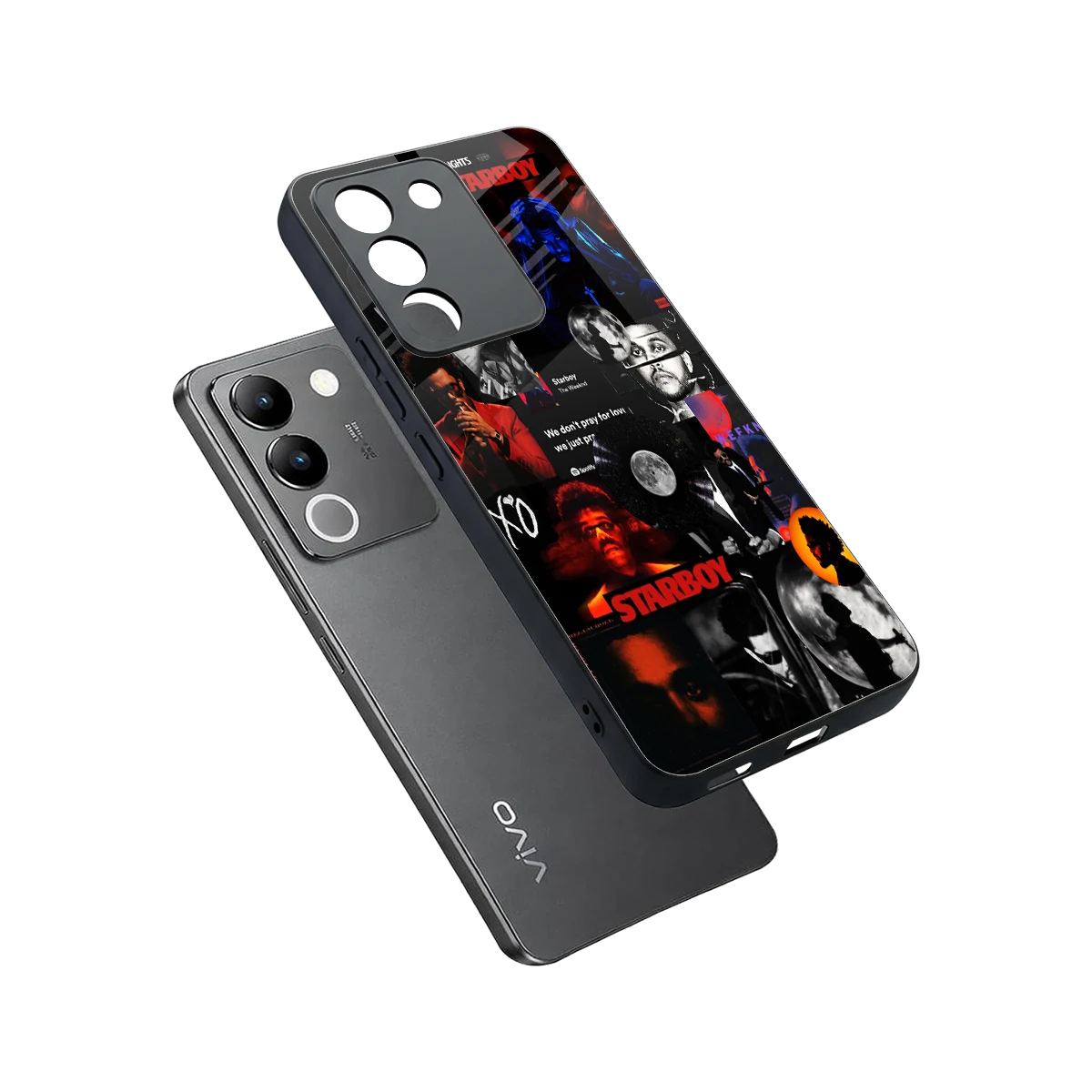 After Hours sleek vivo y200 5g cover with tempered glass back and TPU edges