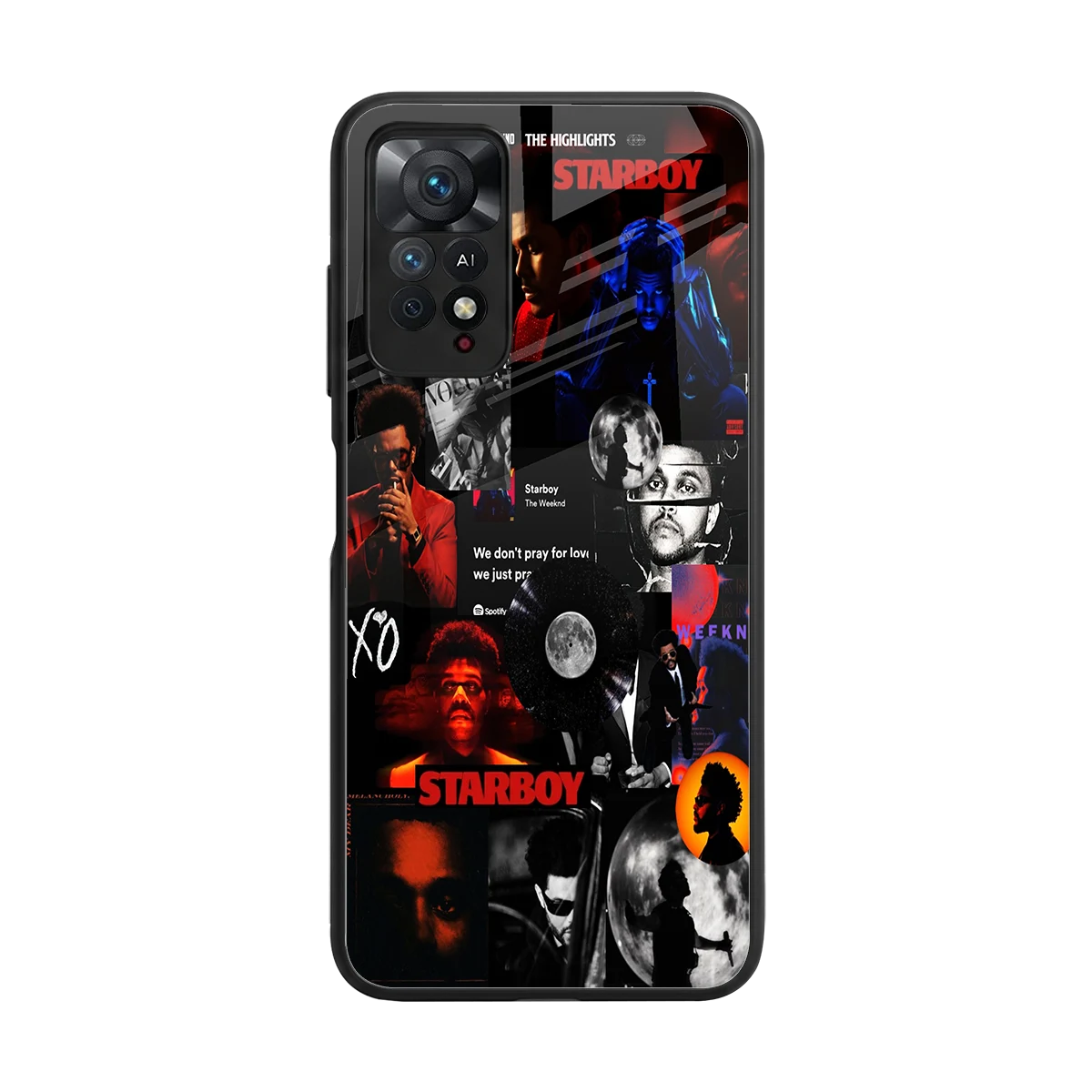After Hours back phone cover | glass case for redmi note 11 pro