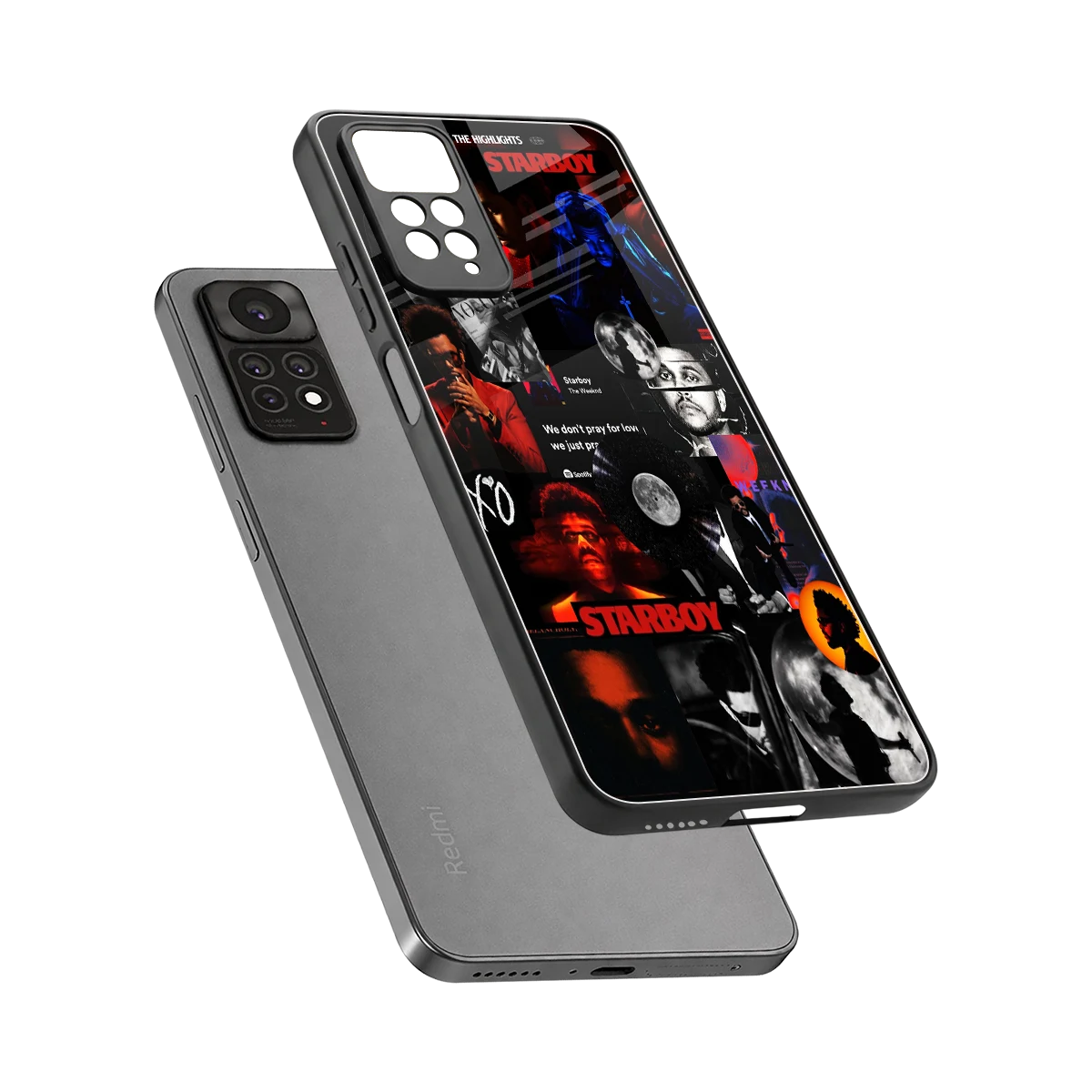 After Hours sleek redmi note 11 pro cover with tempered glass back and TPU edges
