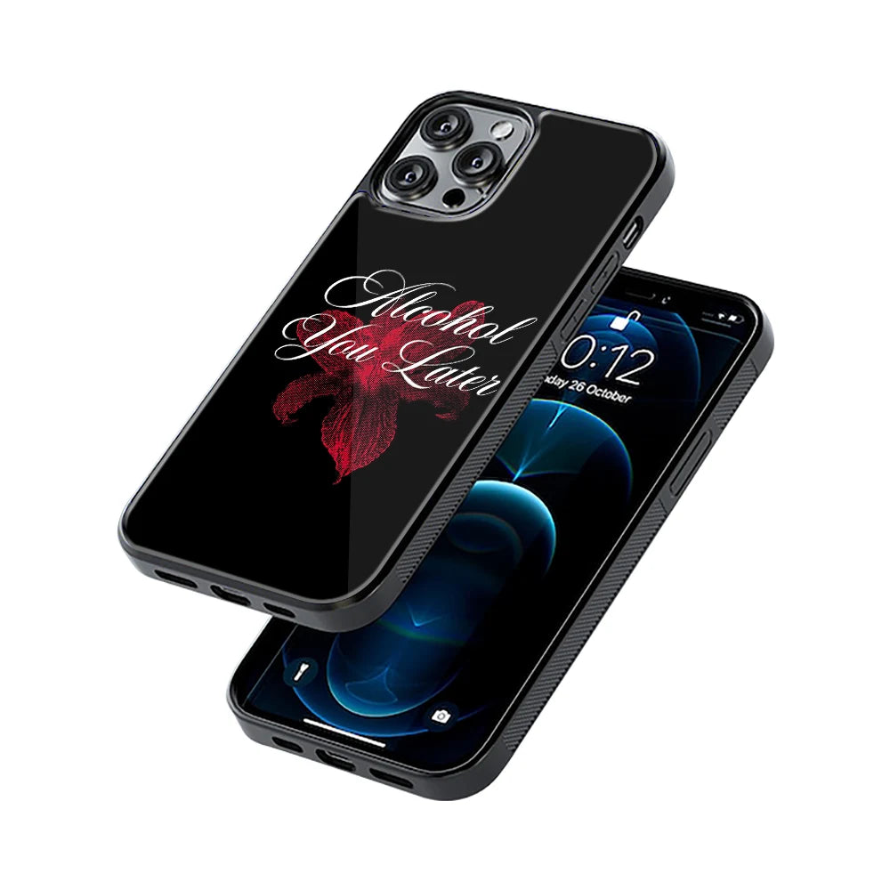 Protective Glass Back Phone Case Compatible with iPhone, Samsung, OnePlus, Pixel & More