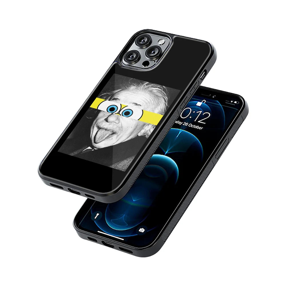 Protective Glass Back Phone Case Compatible with iPhone, Samsung, OnePlus, Pixel & More