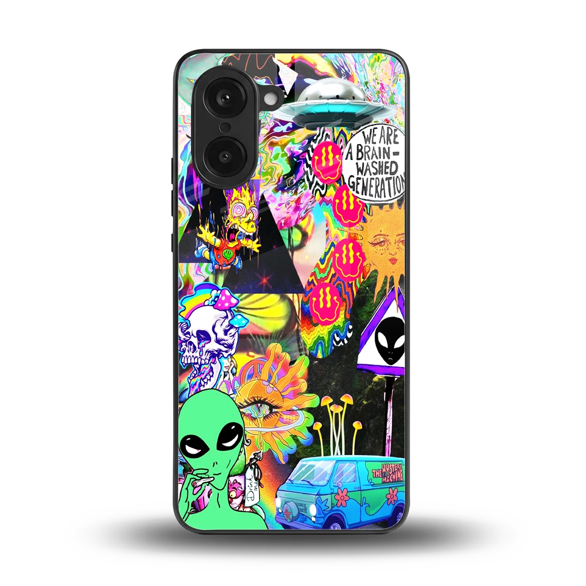 Alien Escape back phone cover | glass case for oneplus nord ce5 5g