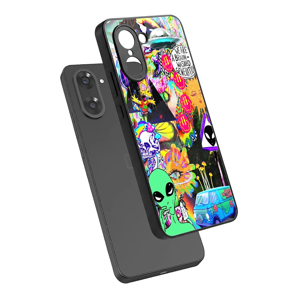 Alien Escape sleek oneplus nord ce5 5g cover with tempered glass back and TPU edges