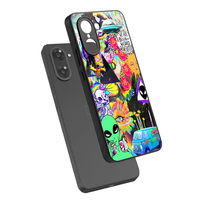 Alien Escape sleek oneplus nord ce5 5g cover with tempered glass back and TPU edges