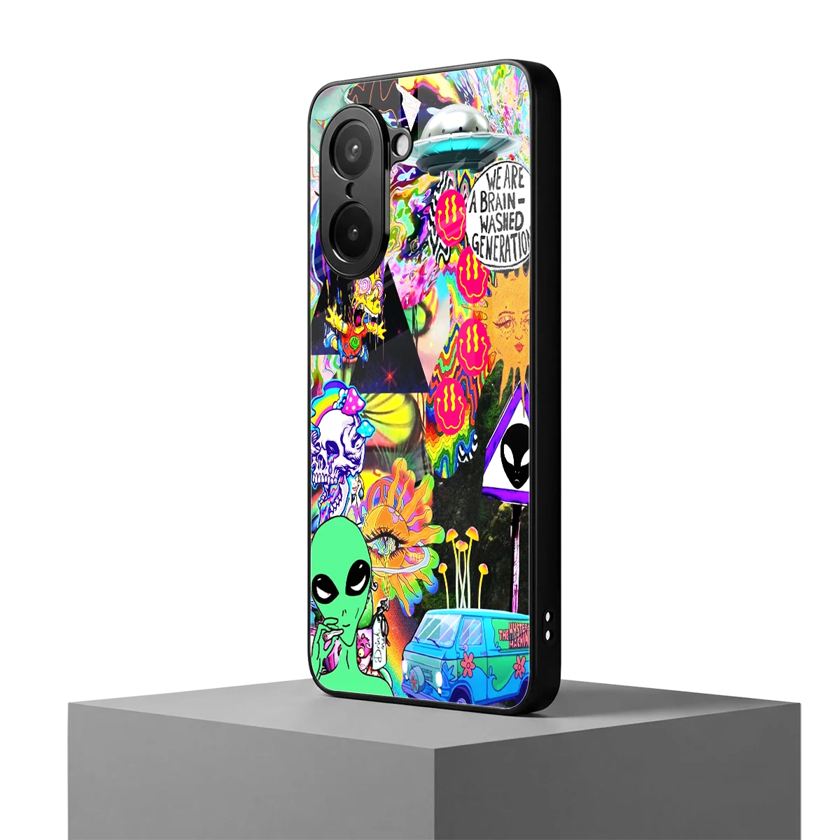Alien Escape oneplus nord ce5 5g mobile cover | shockproof glass phone case