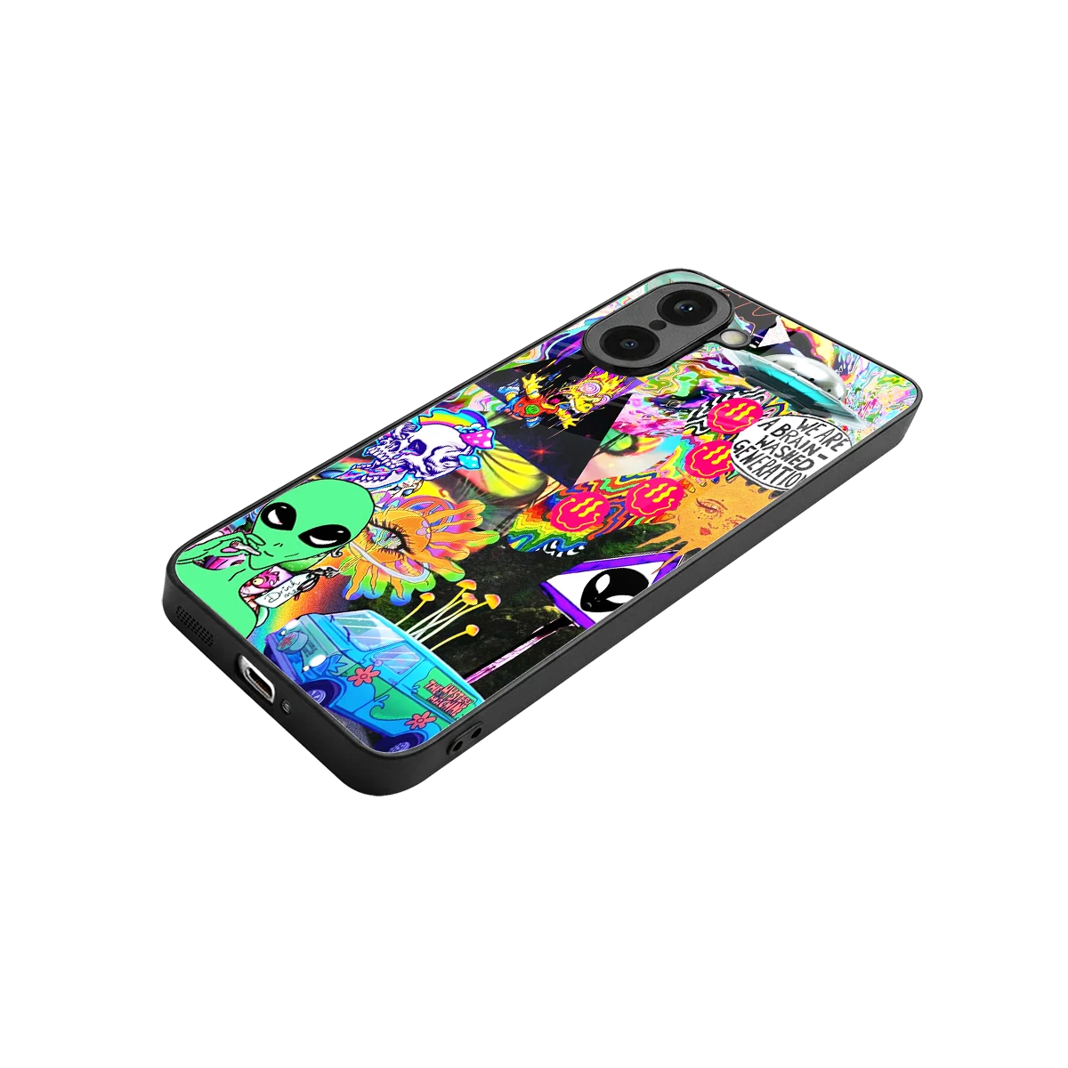 Alien Escape stylish phone case for oneplus nord ce5 5g | glossy glass and slim fit
