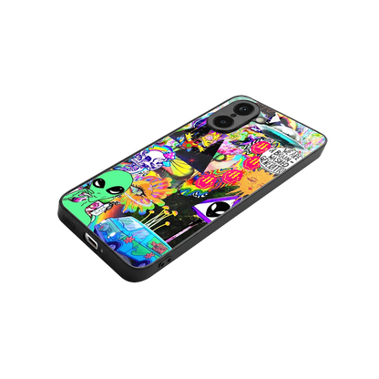 Alien Escape stylish phone case for oneplus nord ce5 5g | glossy glass and slim fit