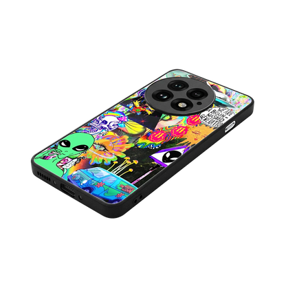 Alien Escape stylish phone case for oneplus 13 | glossy glass and slim fit