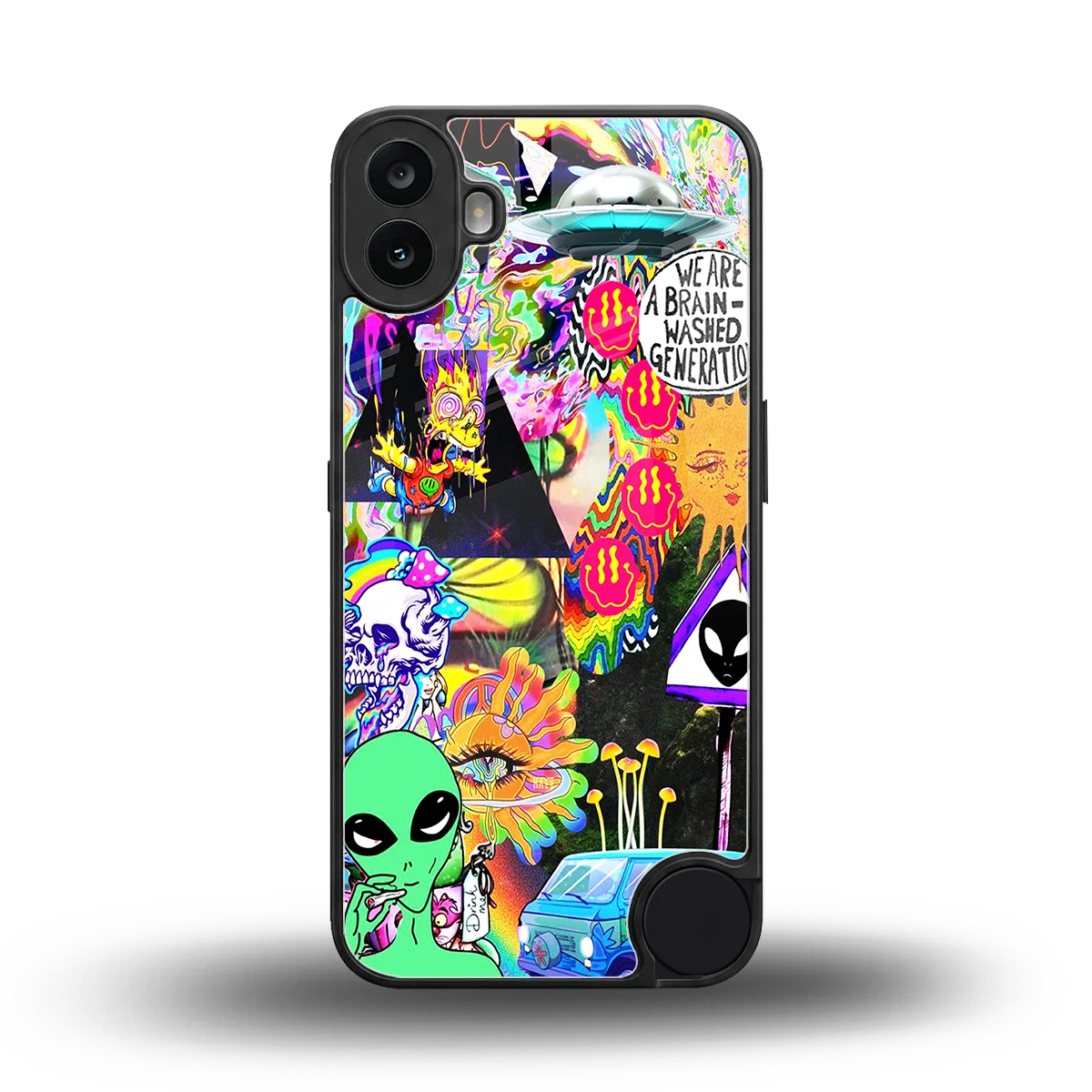 Alien Escape back phone cover | glass case for cmf nothing phone 1