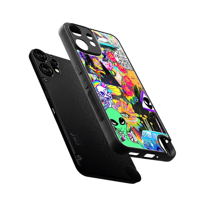 Alien Escape sleek cmf nothing phone 2 pro cover with tempered glass back and TPU edges