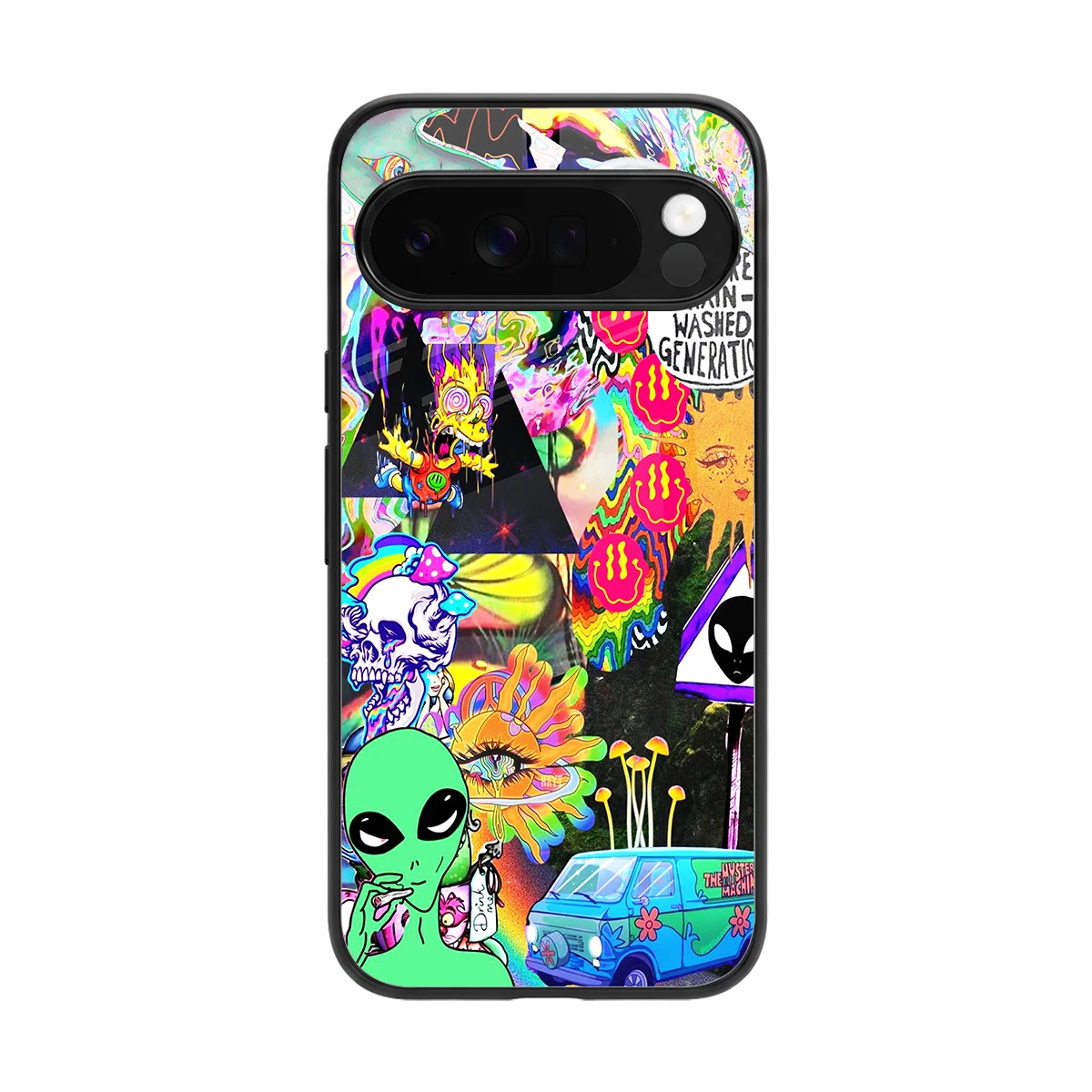 Alien Escape back phone cover | glass case for google pixel 10 pro xl