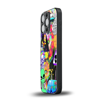 Alien Escape iphone 12 pro mobile cover | shockproof glass phone case