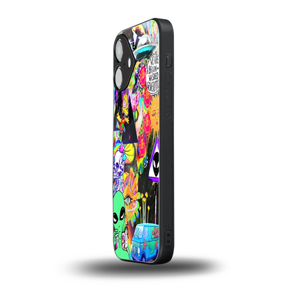 Alien Escape iPhone 16 mobile cover | shockproof glass phone case