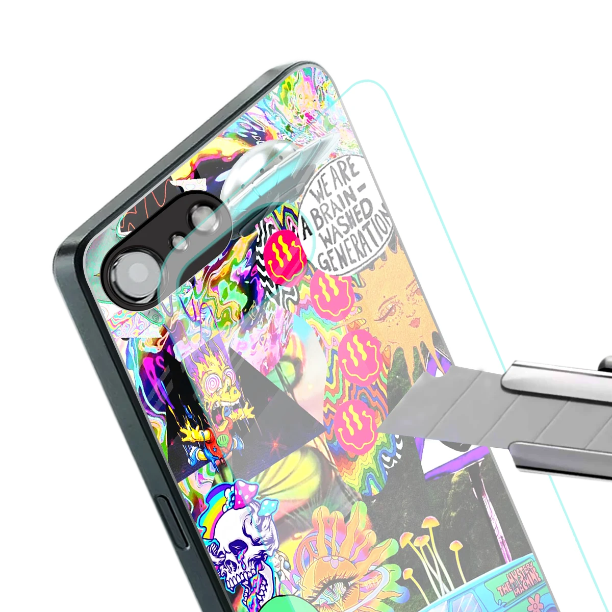 Alien Escape stylish phone case for iphone 17e | glossy glass and slim fit