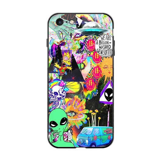 Alien Escape back phone cover | glass case for iphone 6s plus