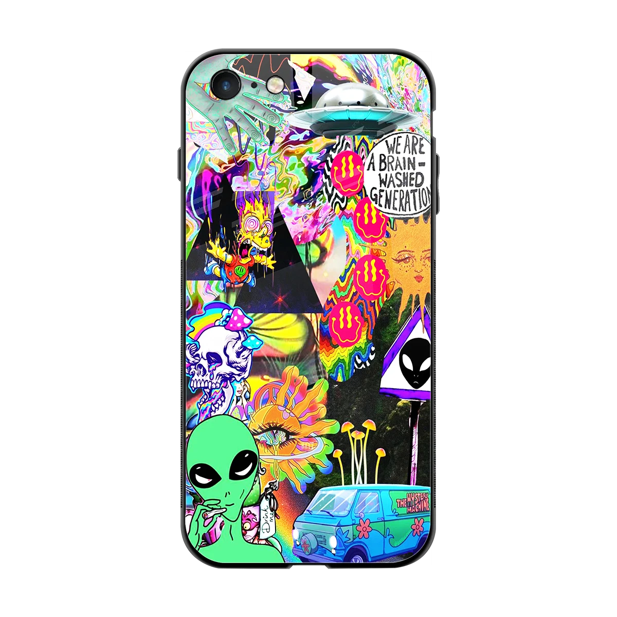Alien Escape back phone cover | glass case for iphone 8