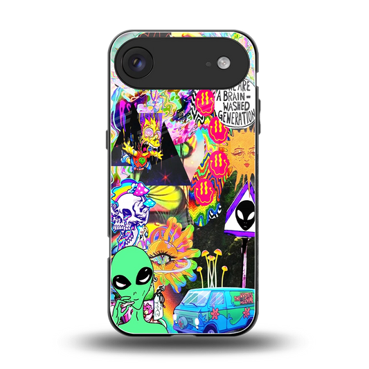 Alien Escape back phone cover | glass case for iphone air