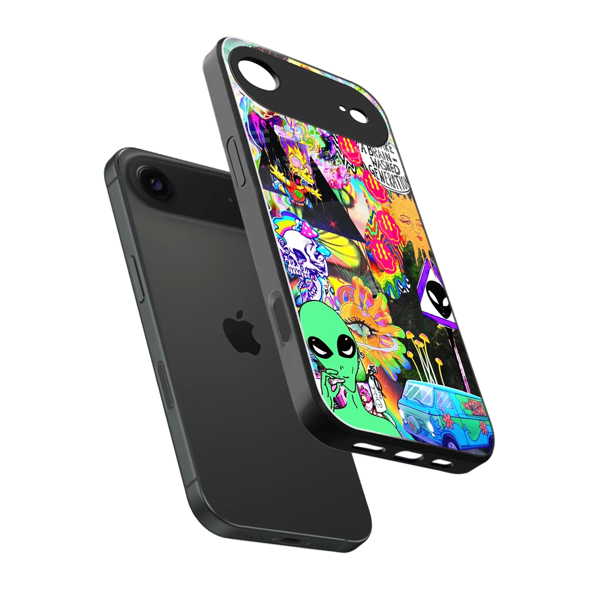 Alien Escape sleek iphone air cover with tempered glass back and TPU edges