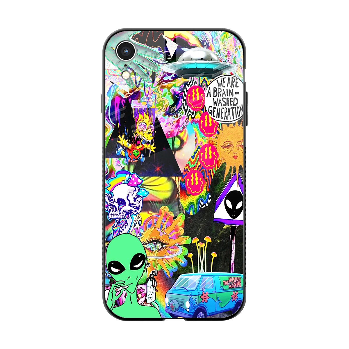 Alien Escape back phone cover | glass case for iphone xr