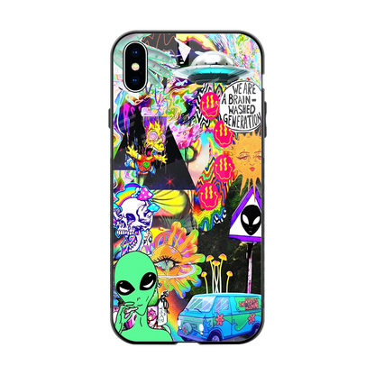 Alien Escape back phone cover | glass case for iphone xs max