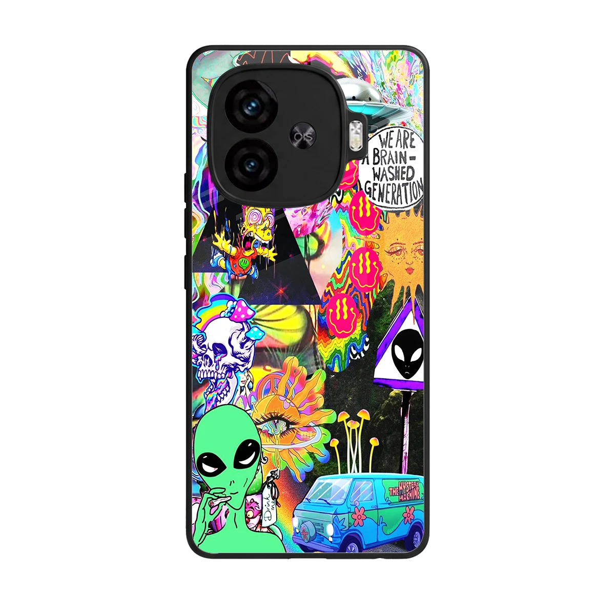 Alien Escape back phone cover | glass case for iqoo neo 10r 5g