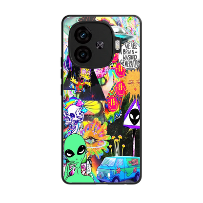 Alien Escape back phone cover | glass case for iqoo neo 10r 5g
