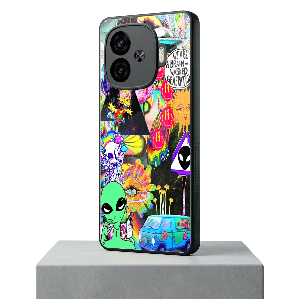 Alien Escape iqoo neo 10r 5g mobile cover | shockproof glass phone case
