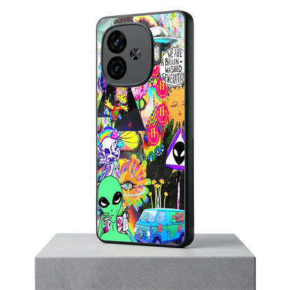 Alien Escape iqoo neo 10r 5g mobile cover | shockproof glass phone case