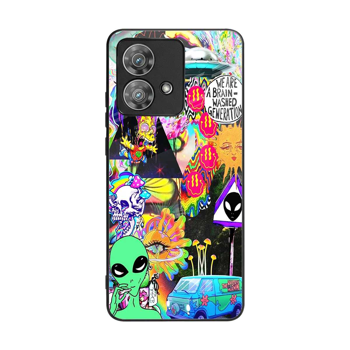 Alien Escape back phone cover | glass case for motorola edge 40 neo 5g