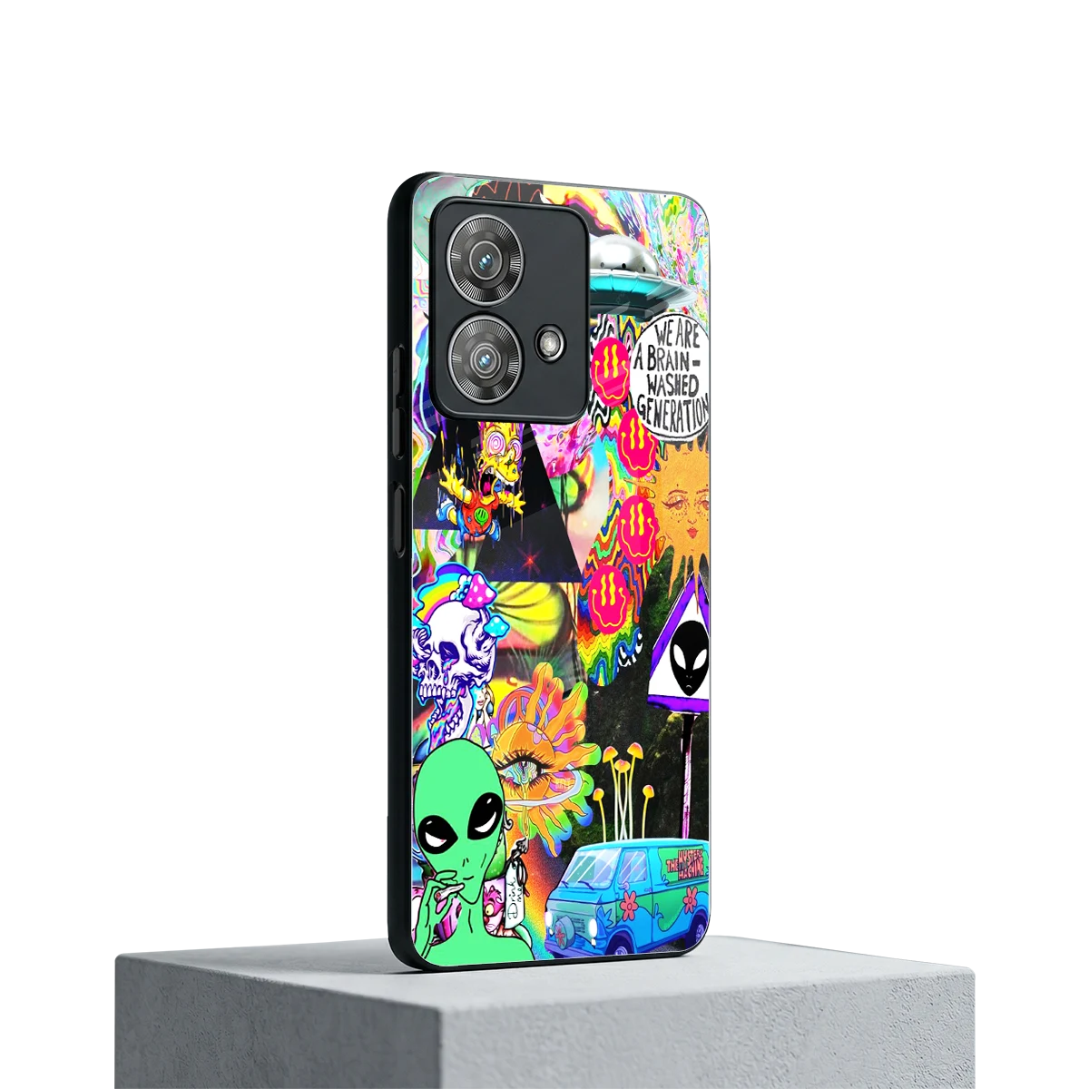 Alien Escape motorola edge 40 neo 5g mobile cover | shockproof glass phone case