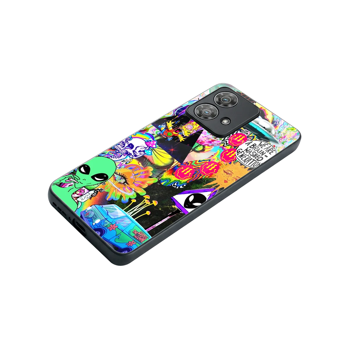 Alien Escape stylish phone case for motorola edge 40 neo 5g | glossy glass and slim fit