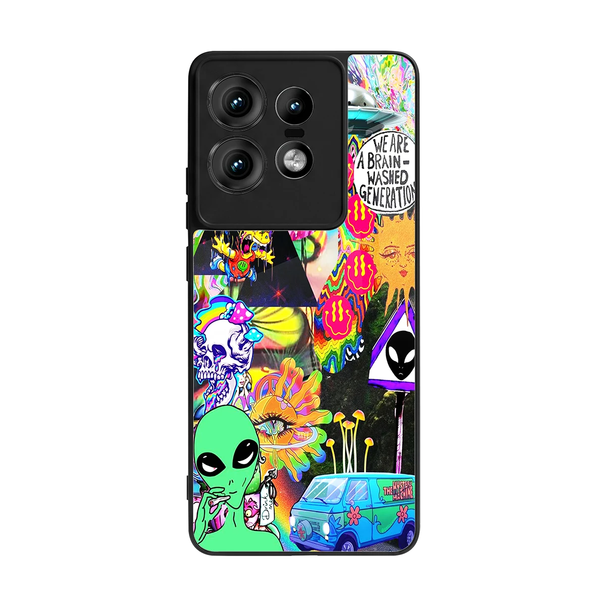 Alien Escape back phone cover | glass case for motorola edge 50 pro