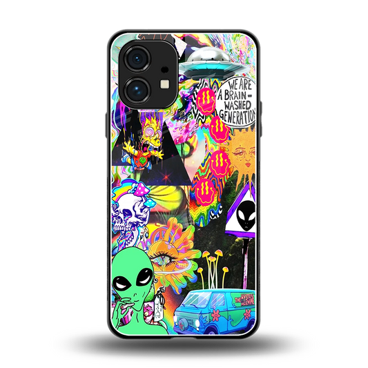 Alien Escape back phone cover | glass case for nothing phone 1