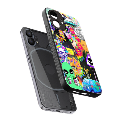 Alien Escape sleek nothing phone 1 cover with tempered glass back and TPU edges