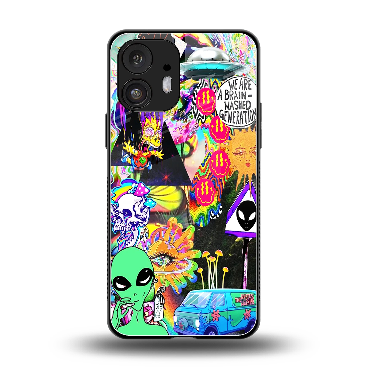 Alien Escape back phone cover | glass case for nothing phone 2