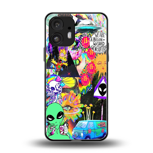 Alien Escape back phone cover | glass case for nothing phone 2