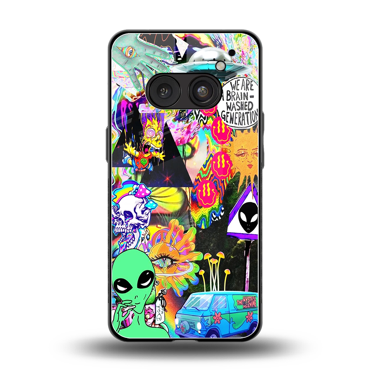 Alien Escape back phone cover | glass case for nothing phone 2a plus