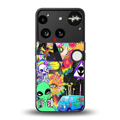Alien Escape back phone cover | glass case for nothing phone 3