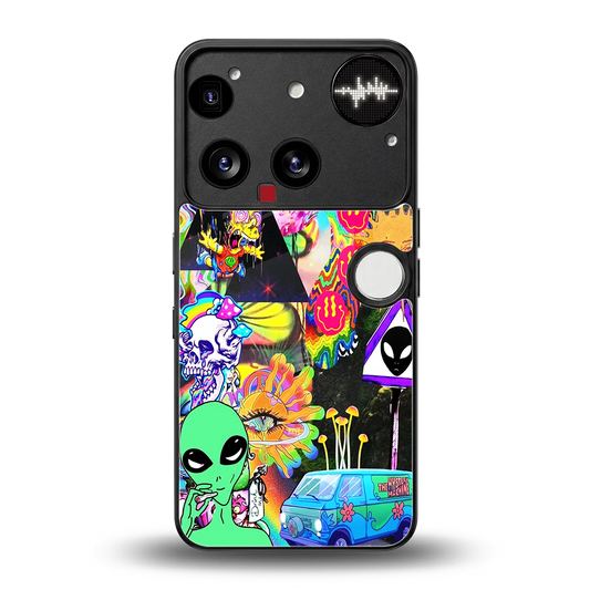 Alien Escape back phone cover | glass case for nothing phone 3