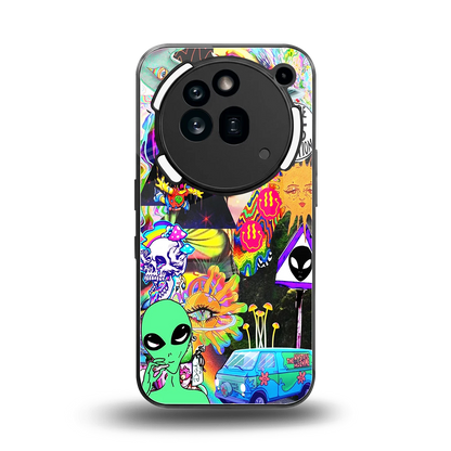 Alien Escape back phone cover | glass case for nothing phone 3a pro
