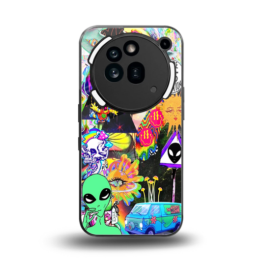 Alien Escape back phone cover | glass case for nothing phone 3a pro