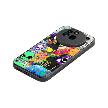 Alien Escape stylish phone case for nothing phone 3a pro | glossy glass and slim fit