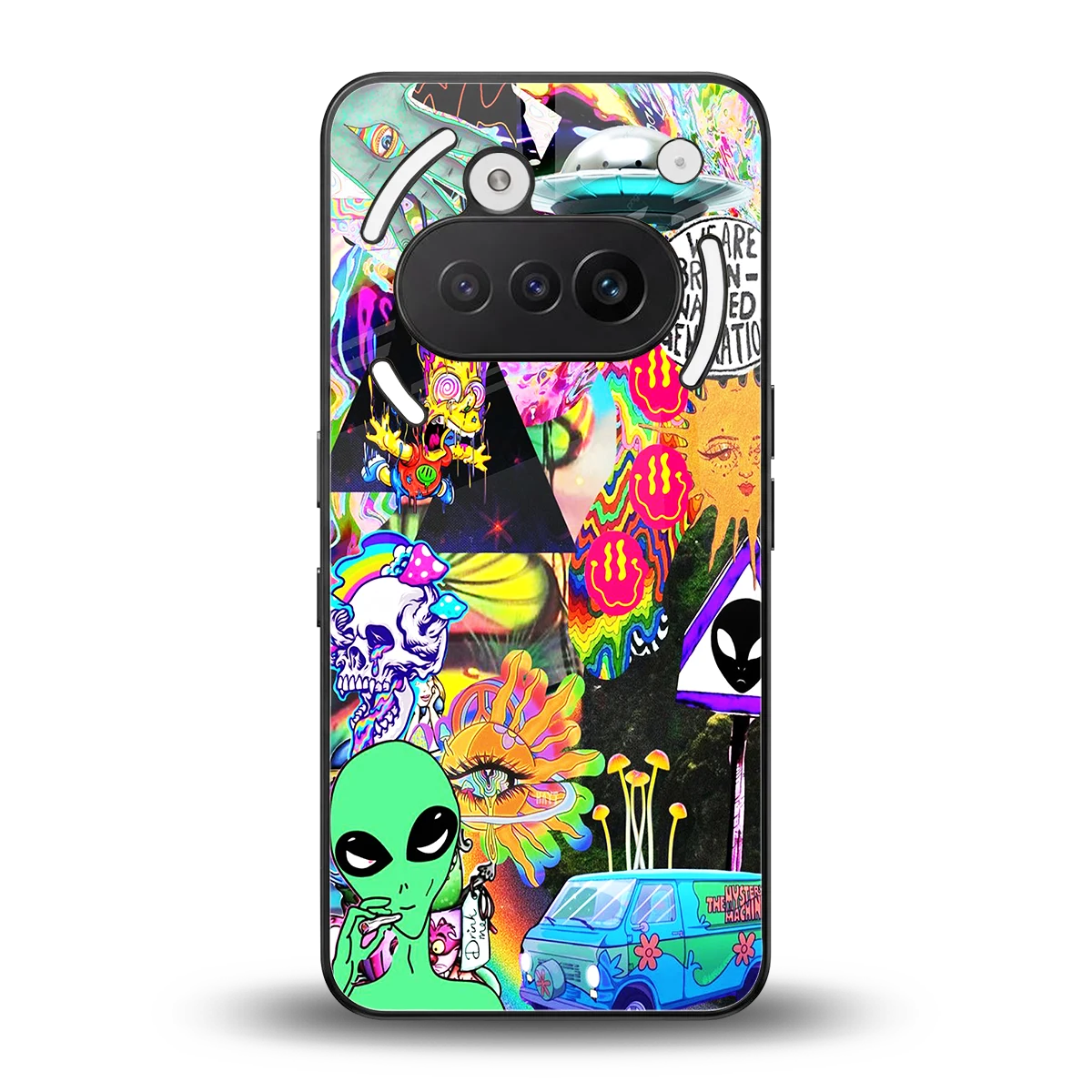 Alien Escape back phone cover | glass case for nothing phone 3a