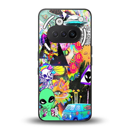 Alien Escape back phone cover | glass case for nothing phone 3a