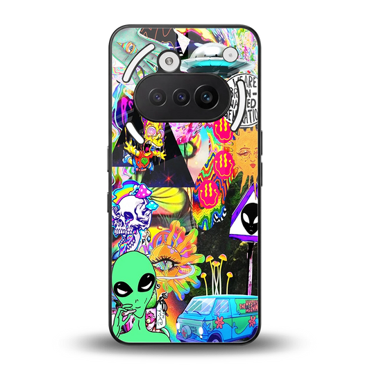 Alien Escape back phone cover | glass case for nothing phone 3a